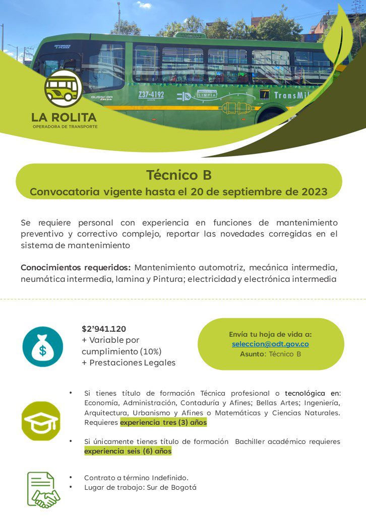 Oferta Laboral Técnico B