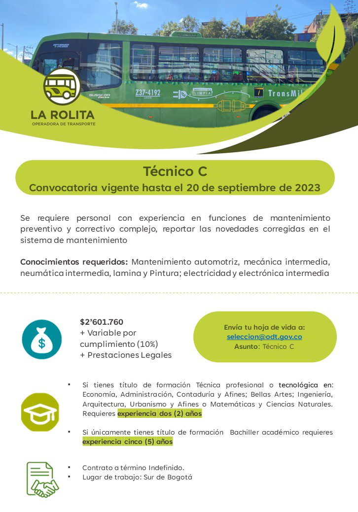 Oferta Laboral Técnico C