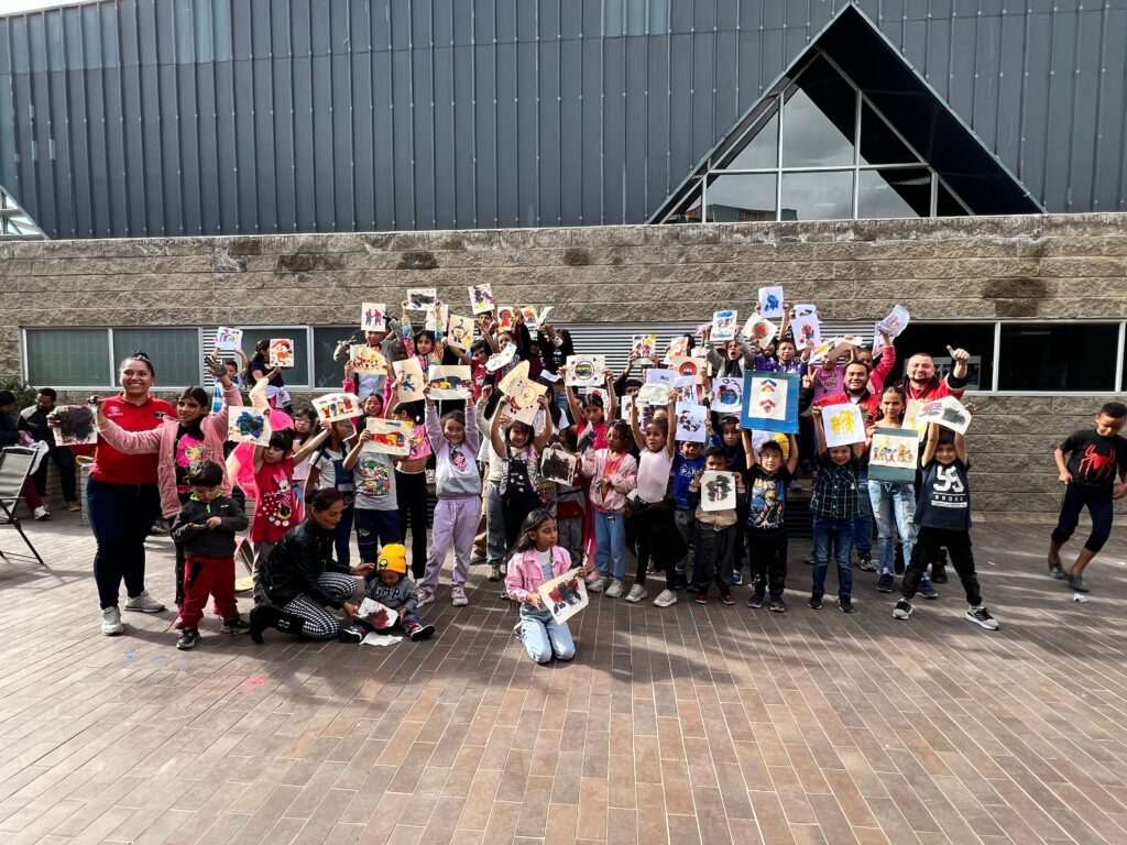 Finalización del evento realizado por el dia del niño.