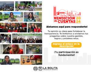¡Estamos aqui para escucharte! Tu opinion es clave para fortalecer la transparecia. Te invitamos a envirnos tus preguntas sobre nuestra gestión, logros y próximos retos.