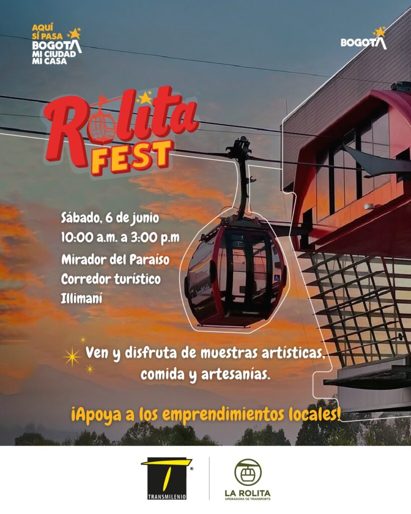 Cabina de Transmicable como Invitación RolitaFest 6 de junio 2026 10:00 a.m.